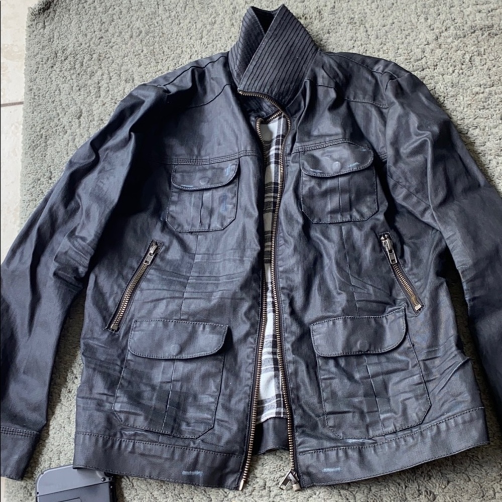 Men’s faux leather jacket